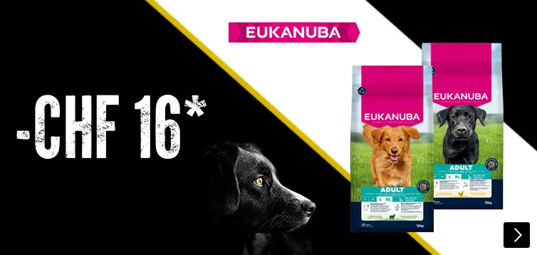 Eukanuba diverse grootverpakkingen € 16,00 korting